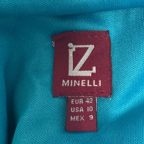 Minelli Sky Blue Maxi Dress Size 10 (Runs Small) - Picture 9 of 11